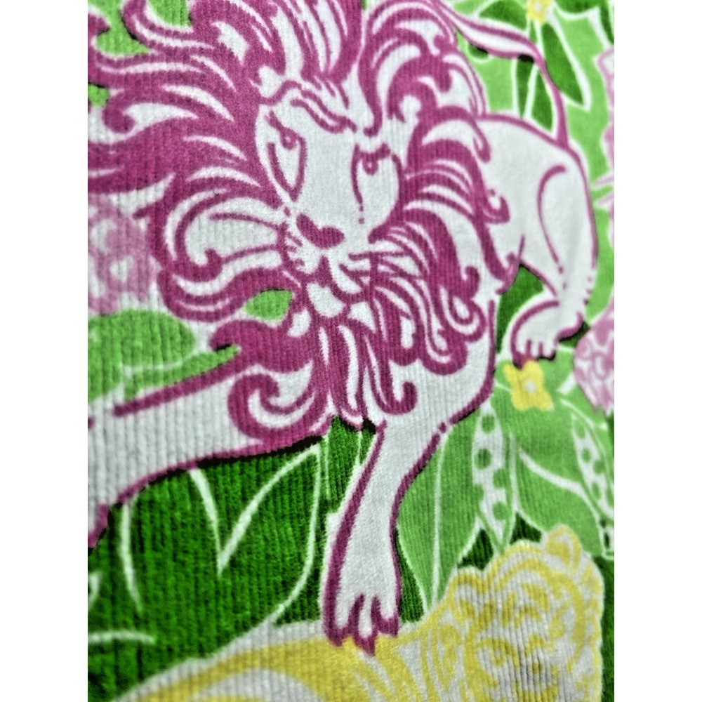 Lilly Pulitzer Wrap Skirt Girls 7 Animal Cracker Pink Soft Lightweight Corduroy - Picture 3 of 7